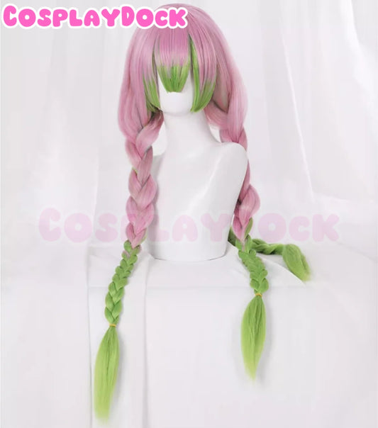 Mitsuri Kanroji Demon Slayer Wig – Long Pink Ombre Hair -CosplayDock
