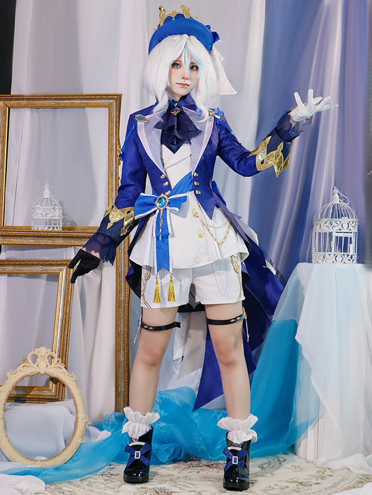 Game Genshin Impact Cosplay Fontaine Furina Premium Edition Costume Dark Furina Focalors