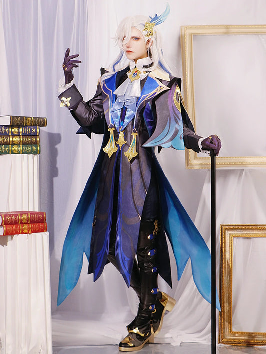 Game Genshin Impact Cosplay Neuvillette Costume Fontaine