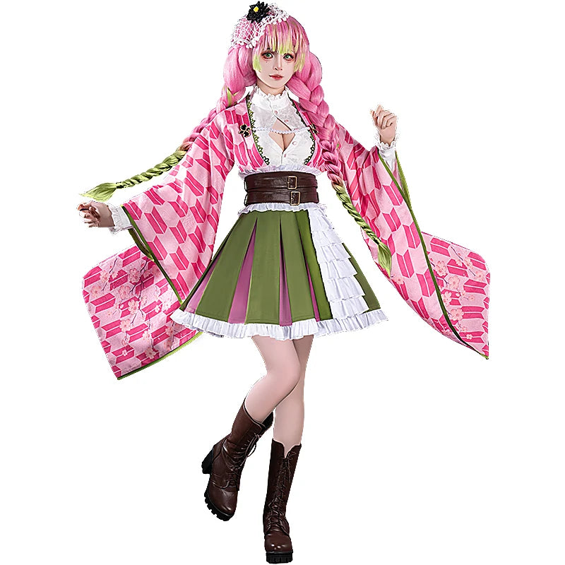 Cosplaydock Anime Demon Slayer Cosplay Costume 5th Anniversary Mitsuri Kanroji cosplay costume