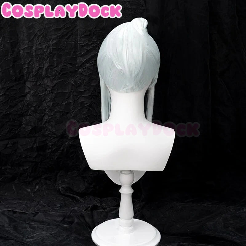 Cosplaydock Game Valorant Cosplay Jett Cosplay Wig White Hair VALORANT