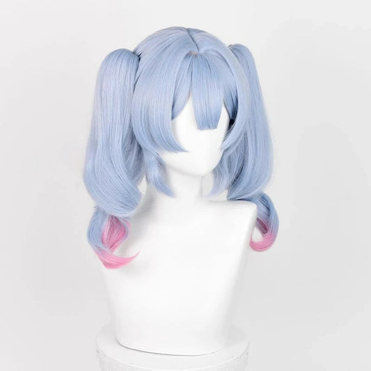 miku rabbit hole cosplay wig twin drills blue ombre streaks cosplaydock
