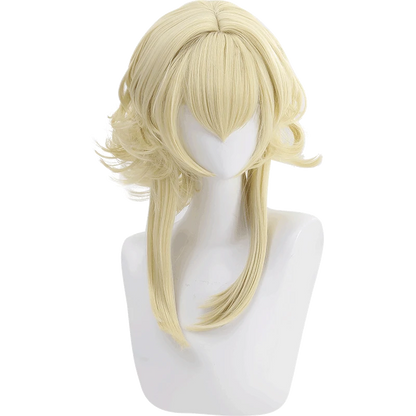 Cosplaydock Game Genshin Impact Cosplay Traveler Lumine Ying Cosplay Wig Head Accessory Yellow Long Wig Women