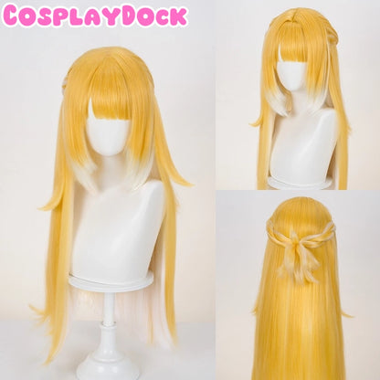 Cosplaydock Game Zenless Zone Zero Cosplay JuFufu Cosplay Wig Long Straight Yellow Hair Ju Fu Fu ZZZ