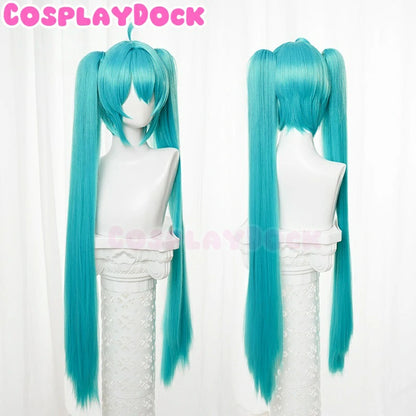 Cosplaydock Hatsune Miku cosplay wig Long Straight Blue/Green Wig