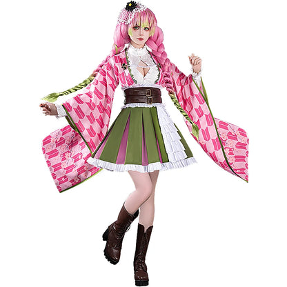 Cosplaydock Anime Demon Slayer Cosplay Costume 5th Anniversary Mitsuri Kanroji cosplay costume