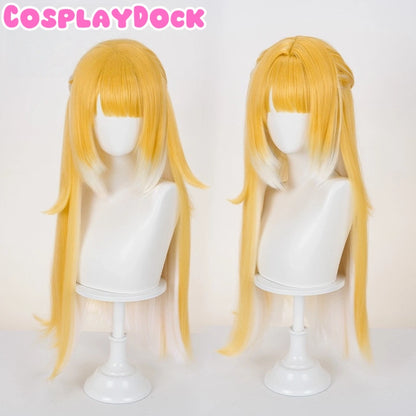 Cosplaydock Game Zenless Zone Zero Cosplay JuFufu Cosplay Wig Long Straight Yellow Hair Ju Fu Fu ZZZ