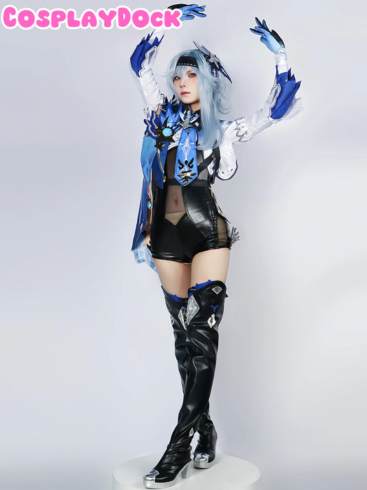 game genshin impact eula cosplay costume authentic knight of favonius-cosplaydock